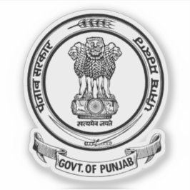 Siegel des Punjab-Staat, Indien Aufkleber