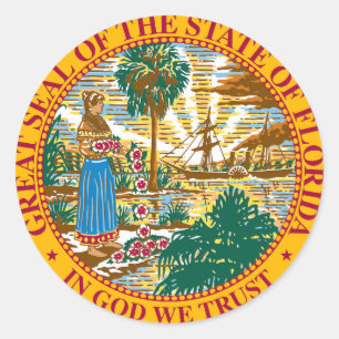 Siegel des Staat der Aufkleber in Florida