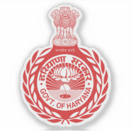 Siegel des Staat Haryana, Indien Aufkleber