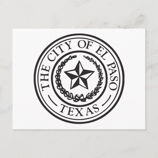 Siegel El Paso Postkarte (Vorderseite)