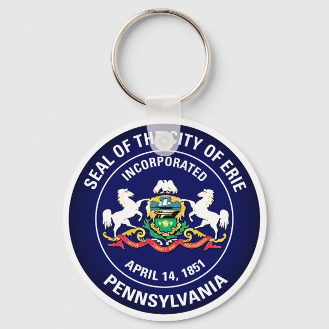 Siegel Erie, Pennsylvania Schlüsselanhänger (Vorderseite)