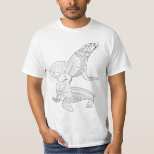 Siegel Erwachsenenfarbiges Shirt