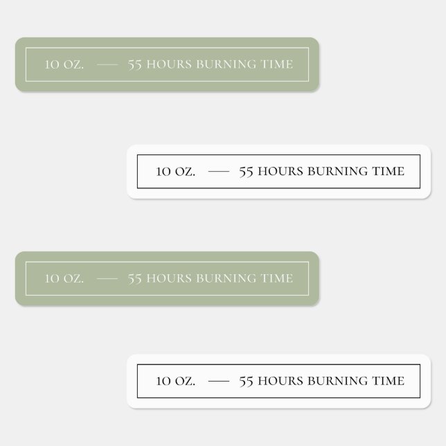 Siegel-Etiketten mit weißer und weißer Kerze Etiketten (Gruppe)