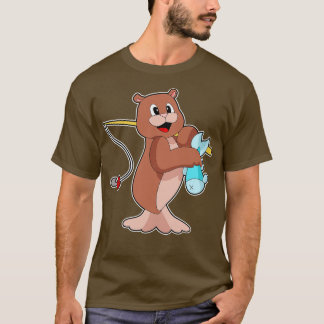 Siegel Fisher Angelrute Fisch T-Shirt