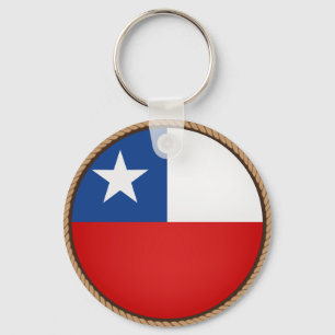 Siegel für coole Chile-Flag Schlüsselanhänger