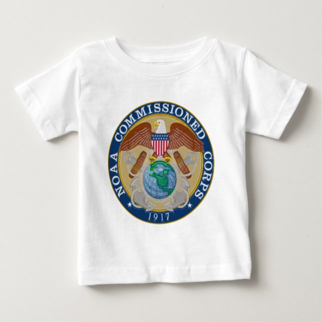 SIEGEL für das von der NOAA beauftragte Korps Baby T-shirt (Vorderseite)