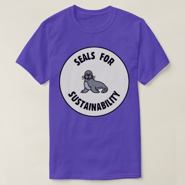 Siegel für Nachhaltigkeit T-Shirt (Design vorne)