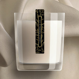 Siegel für Schwarz-Gold-Flor-Flor-Flor-Box-Produkt Etiketten