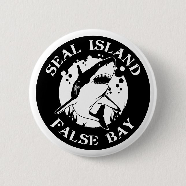 Siegel Island False Bay - Scuba Diving with Haie Button (Vorderseite)