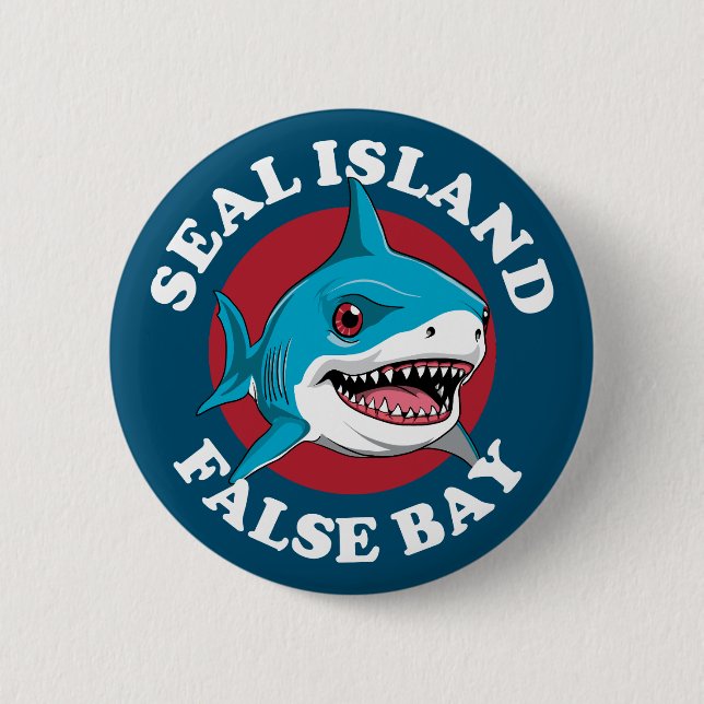 Siegel Island False Bay - Scuba Diving with Haie Button (Vorderseite)