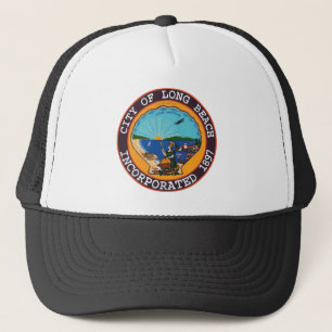Siegel Long Beach, Kalifornien Truckerkappe