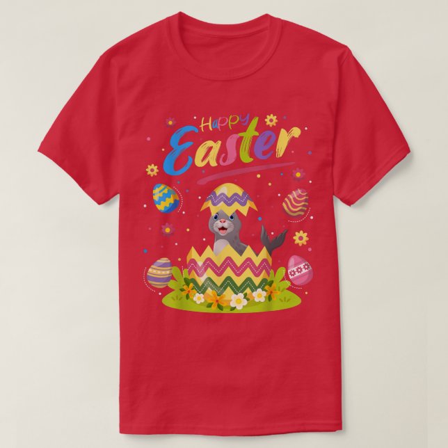 Siegel Lover Ostern Ei Siegel Ostern  T-Shirt (Design vorne)