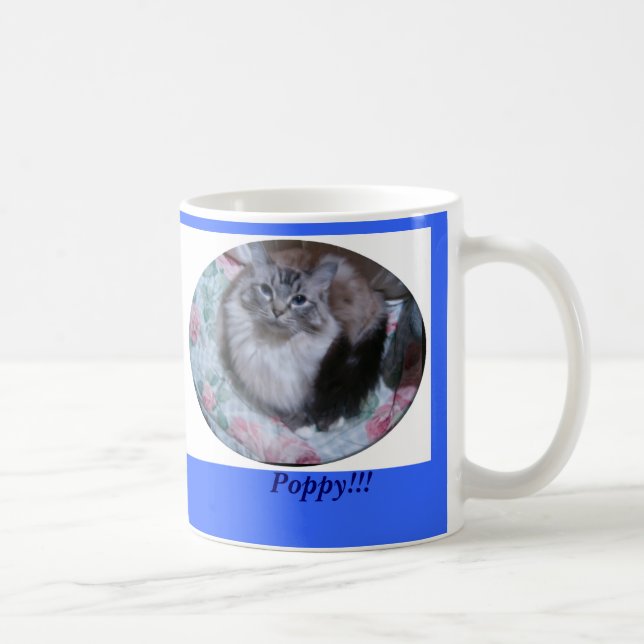 Siegel-Luchs Mitted Ragdoll Katze, Mohnblume!!! Kaffeetasse (Rechts)