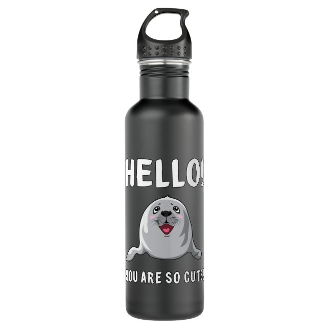 Siegel Meereswelt Animal Siegels Sea Lion Lover Gi Edelstahlflasche (Vorderseite)