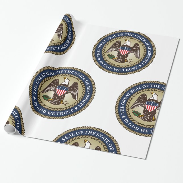 Siegel Mississippi Geschenkpapier (Ungerollt)