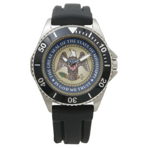 Siegel Mississippi (US-Staat) Armbanduhr