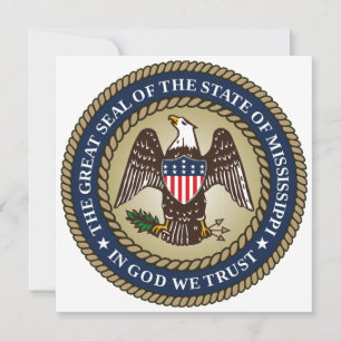 Siegel Mississippi (US-Staat) Karte