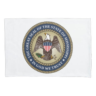 Siegel Mississippi (US-Staat) Kissenbezug