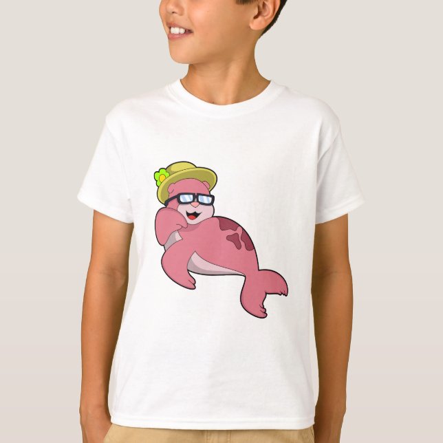 Siegel mit Brille.PNG T-Shirt (Vorderseite)