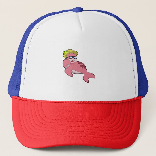 Siegel mit Brille.PNG Truckerkappe (Vorderseite)