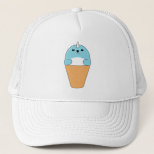 Siegel mit Eiscreme Truckerkappe