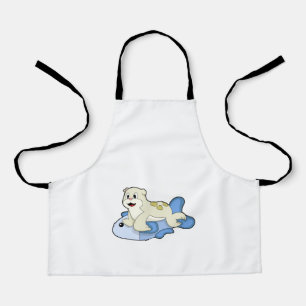 Siegel mit Fisch Schürze