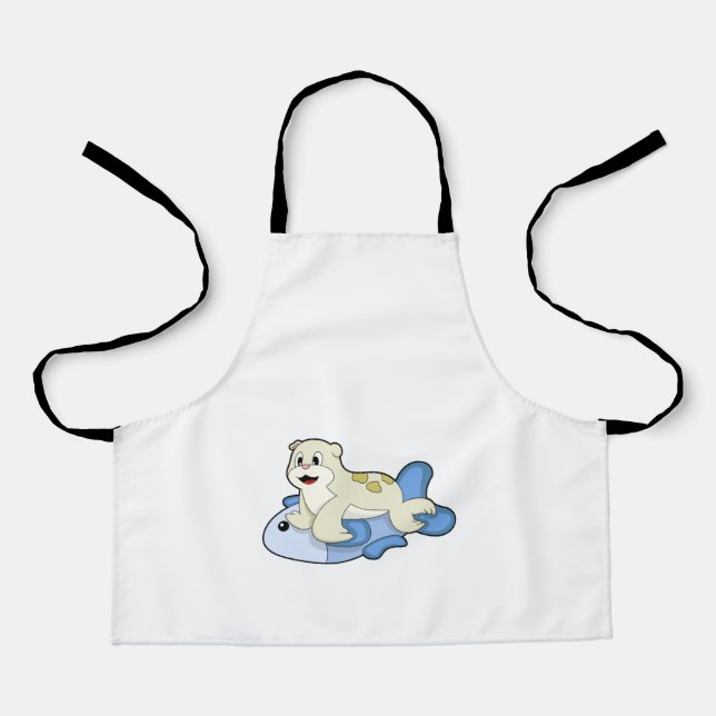 Siegel mit Fisch Schürze (Vorderseite)