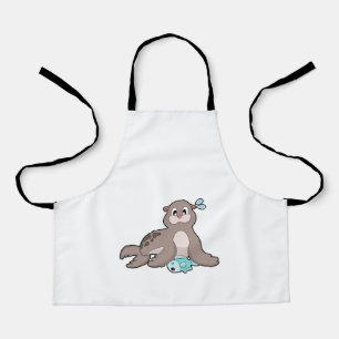 Siegel mit Fisch Schürze