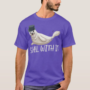 Siegel mit ihm Funny Sea Lion T-Shirt