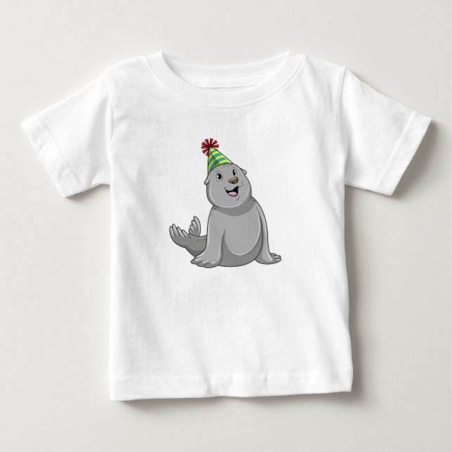 Siegel mit Party hat Party Baby T-shirt (Vorderseite)
