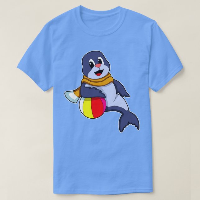 Siegel mit Wasserpolo 1 T-Shirt (Design vorne)