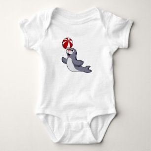 Siegel mit Wasserpolo Baby Strampler