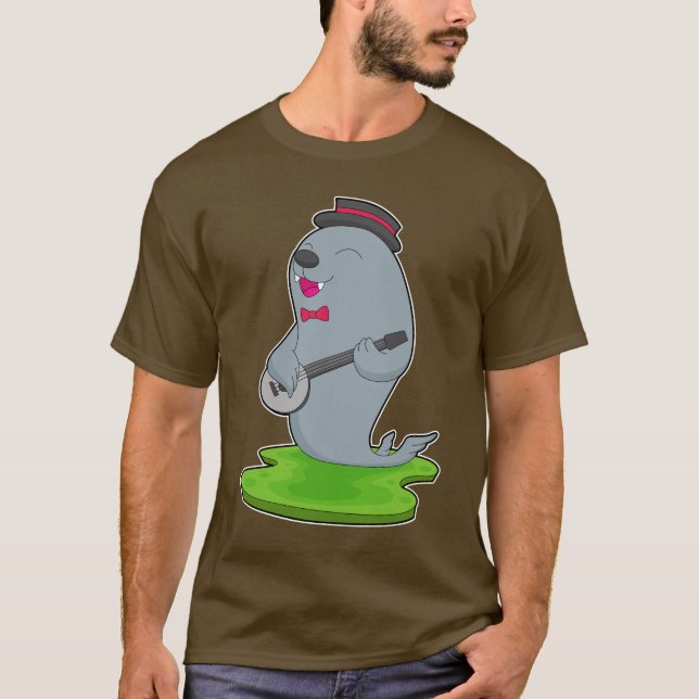 Siegel Musician Gitarre T-Shirt (Vorderseite)