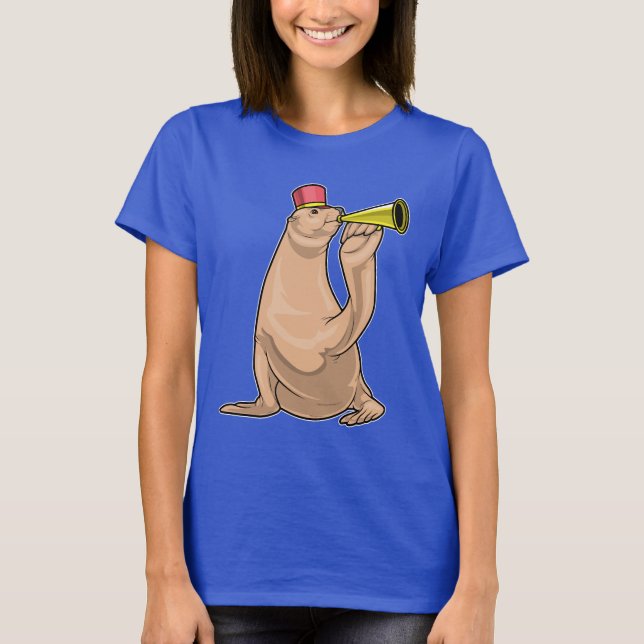 Siegel Musician Trumpet Music T-Shirt (Vorderseite)
