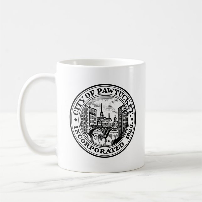 Siegel Pawtucket, Insel Rhode Kaffeetasse (Links)