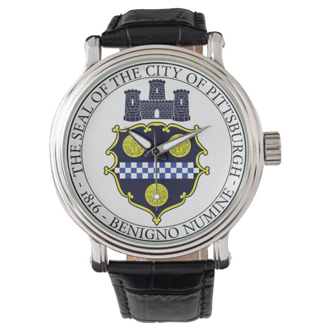 Siegel Pittsburgh Armbanduhr (Vorderseite)