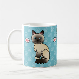 Siegel Point Birman / Ragdoll Cat Liebe Kaffeetasse