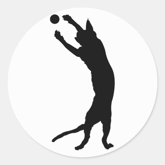 Siegel Point Siamese Cat Silhouette Aufkleber (Vorderseite)