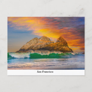 Siegel Rock bei Sonnenuntergang Postkarte