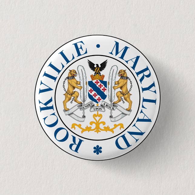 Siegel Rockville, Maryland Button (Vorderseite)