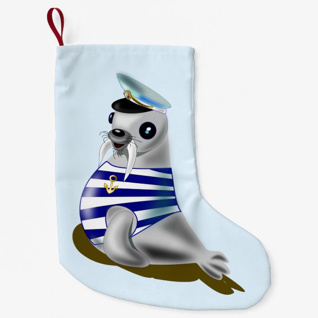 Siegel Sailor Funny Weihnachts Strumpf Kleiner Weihnachtsstrumpf (Vorderseite)