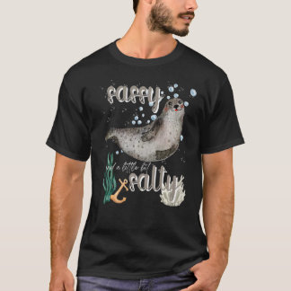 Siegel Sassy & Salty Attitude Südischer Ozean P T-Shirt