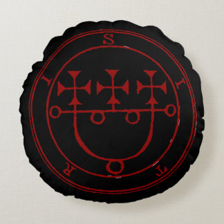 Siegel Sitri entscheidendes Symbol Rundes Kissen
