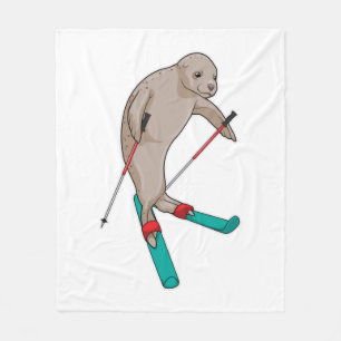 Siegel Skier Ski Fleecedecke