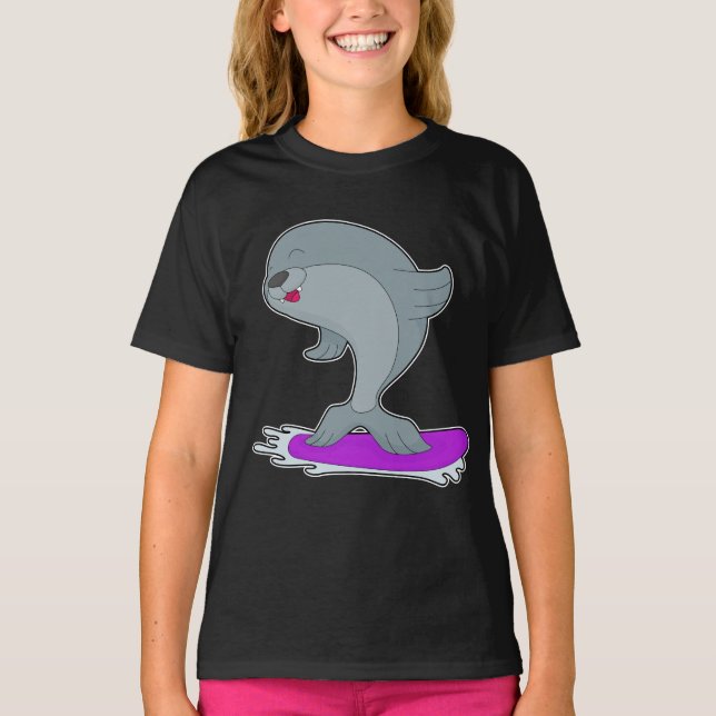 Siegel Snowboard Wintersport T-Shirt (Vorderseite)