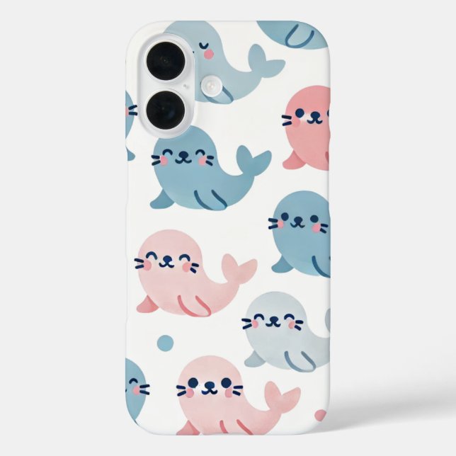 🐾 Siegel Snuggles | Niedliche Pastell Phone Case  (Rückseite)