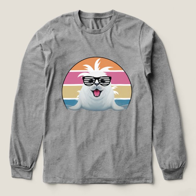 Siegel Sonnenbrille Spaß Tri-Blend Shirt (Design Vorderseite)