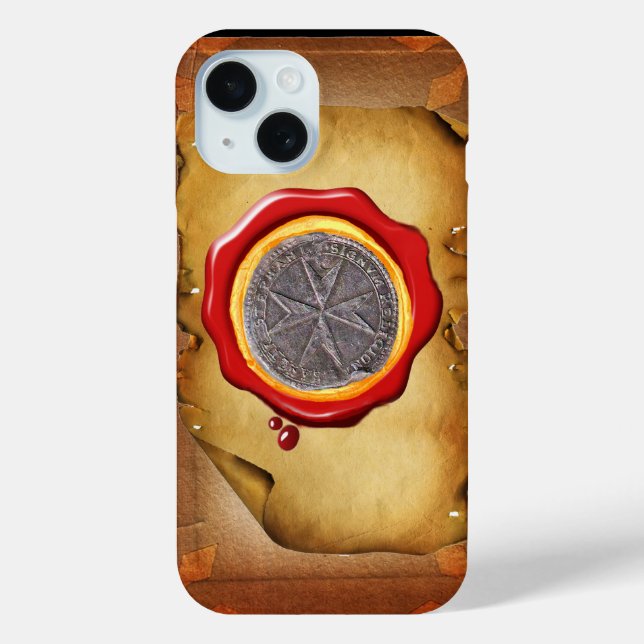 Siegel St. Stephen Toskana Medici WAX iPhone 15 Hülle (Rückseite)