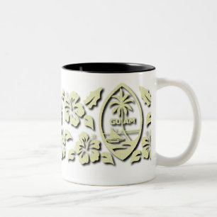 Siegel-Tasse des Hibiskus-w/Guam Zweifarbige Tasse