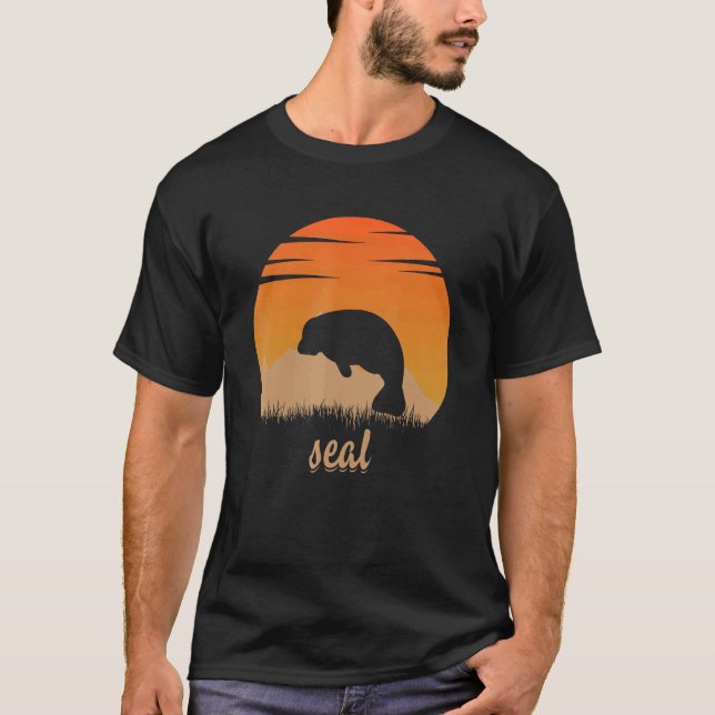 Siegel Tier heiß im Berg in der Natur T-Shirt (Vorderseite)